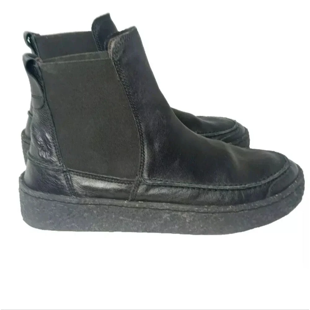 Fly London Chelsea Boots Men's Size 10 Roop ROOP541FLY-002 Black Leather
